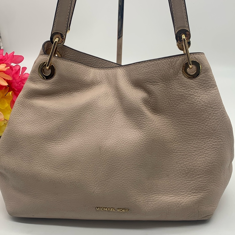 Michael Kors Pink Pebble Leather Shoulder Bag MCB6744R